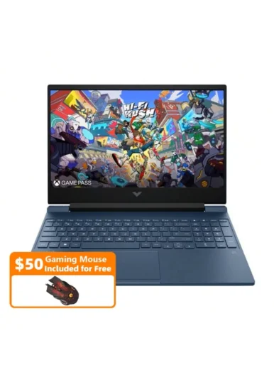 HP Victus 15″ Gaming Laptop,Intel Core i5-12450H,64GB RAM,4TB SSD,GeForce RTX 3050,Windows 11 Home,Blue,with Gaming Mouse