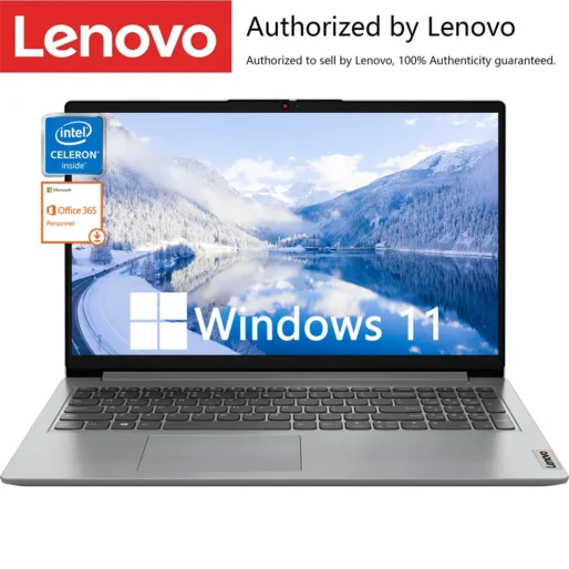 Lenovo Ideapad 1i 15.6″ Business Laptop, Intel Celeron N4500, Up to 20GB RAM, 128GB eMMC+1TB PCIe SSD, WiFi 6, 1-Year Office 365