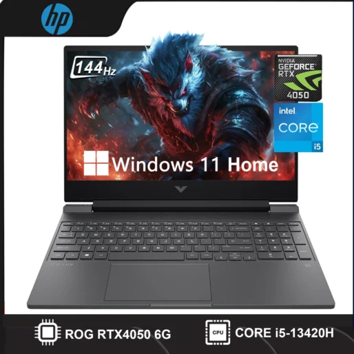 HP Newest Victus 15 RTX 4050 Gaming Laptop，Intel i5-13420H, 15.6” FHD 144HZ Display, Up to 64G RAM,2TB SSD, Win 11 Pro, Mouse