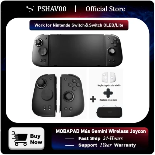 MOBAPAD M6s Gemini Bluetooth Wireless Game Controller with Sensing Joystick Gamepad for Nintendo Switch / Switch OLED