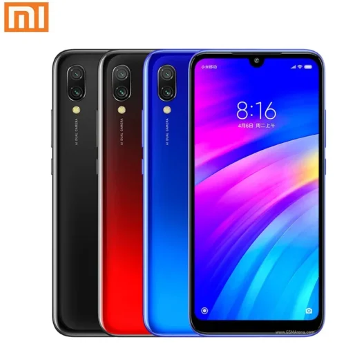 Xiaomi Redmi 7 Cellphone with Phone Case, Dual SIM Solt Cellphone Android Cell Phone Dual Camera used phone