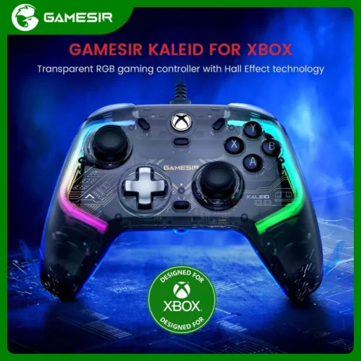 GameSir Kaleid Xbox Controller Wired Gamepad with Hall Effect Joystick for Xbox Series X, Xbox Series S, Xbox One game console