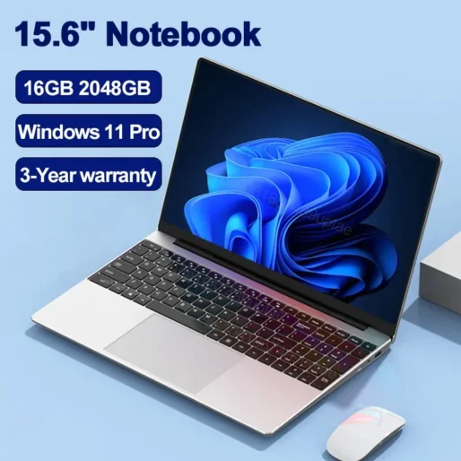 NEW 15.6″ Ultra Slim Laptop 16GB RAM 2TB SSD Intel N3700 Notebook Gamer 1920*1080 Display Office Study Computer PC Windows11 Pro