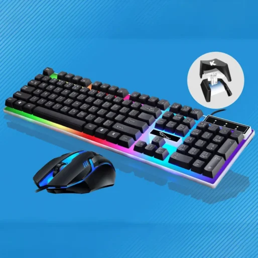 G21B Wired Keyboard Mouse Set Gaming Desktop Laptop Home Office Business Keyboards Computer Accessories