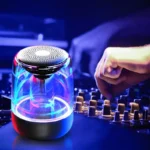 Portable Speakers Bluetooth Column Wireless Bluetooth Speaker Powerful Bass Radio with Variable Color LED Light