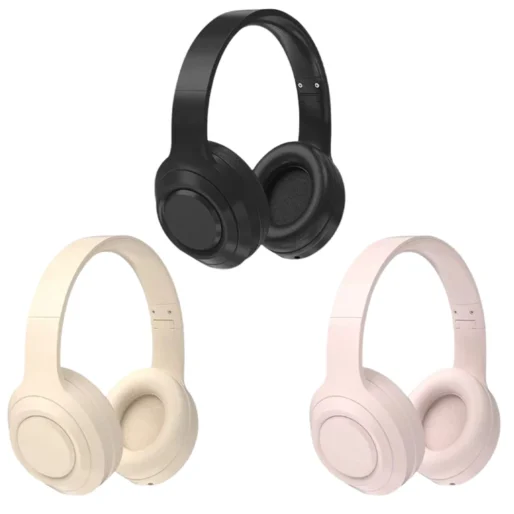 Bluetooth-Compatible 5.0 Over Ear Headphones Noise Reduction Sports Headset 40 Hours Playtime Type-C Charging for Home Office